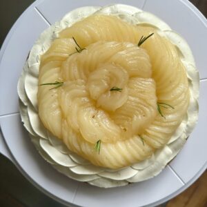 Tarte poire-romarin